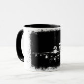 F-16 Strijd tegen Falcon 11 oz Ringer Mok (Voorkant links)