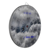 F-16 Strijd tegen Falcon Cloudy Sky Dartbord (Voorkant Links)