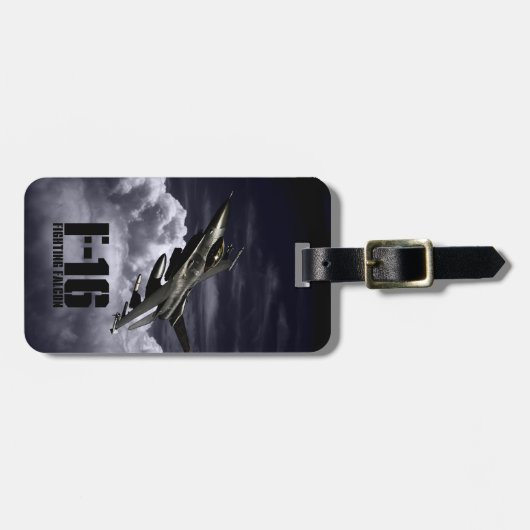 F-16 Strijd tegen valk Bagagelabel (Voorkant horizontaal)