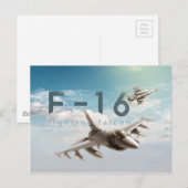 F-16 Strijd tegen valk Briefkaart (Voorkant / Achterkant)