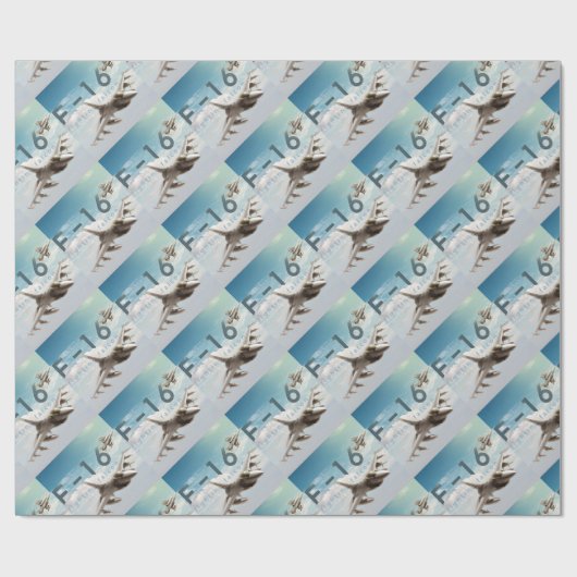 F-16 Strijd tegen valk Cadeaupapier (Vlak)