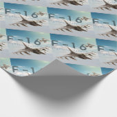 F-16 Strijd tegen valk Cadeaupapier (Hoek)