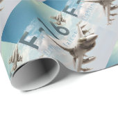 F-16 Strijd tegen valk Cadeaupapier (Rol Hoek)