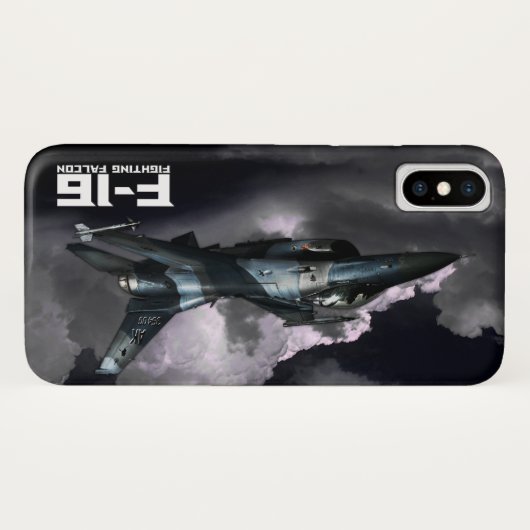 F-16 Strijd tegen valk Case-Mate iPhone Case (Achterkant (horizontaal))