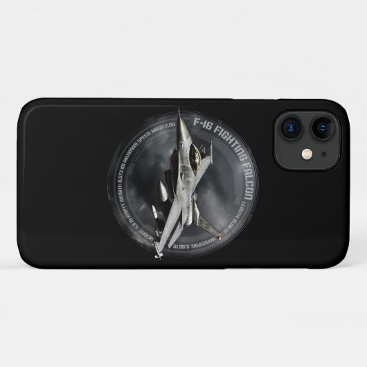 F-16 Strijd tegen valk Case-Mate iPhone Case (Achterkant (horizontaal))