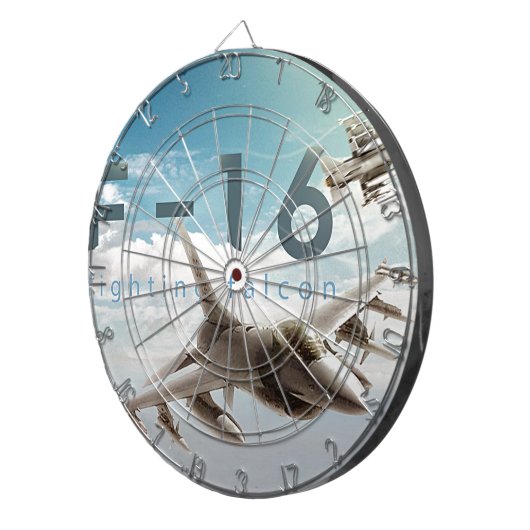 F-16 Strijd tegen valk Dartbord (Voorkant Rechts)