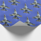 F-16 Strijd tegen valk Electric Jet Aviation Cadeaupapier (Hoek)