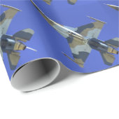 F-16 Strijd tegen valk Electric Jet Aviation Cadeaupapier (Rol Hoek)