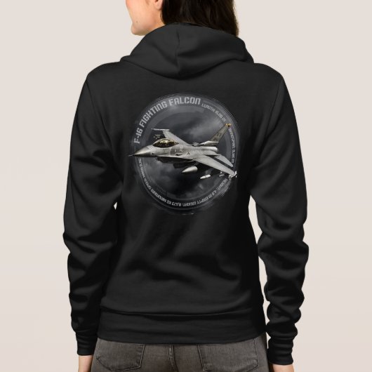 F-16 Strijd tegen valk Hoodie (Achterkant)