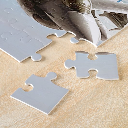 F-16 Strijd tegen valk Legpuzzel (Zijkant)