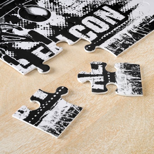 F-16 Strijd tegen valk Legpuzzel (Zijkant)