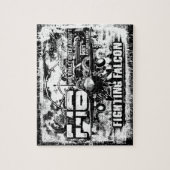 F-16 Strijd tegen valk Legpuzzel (Verticaal)