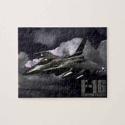 F-16 Strijd tegen valk Legpuzzel (Horizontaal)