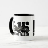 F-16 Strijd tegen valk Mok (Voorkant links)