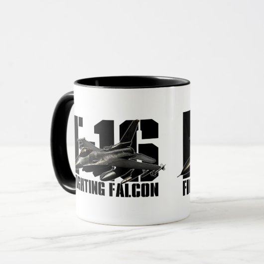 F-16 Strijd tegen valk Mok (Voorkant links)