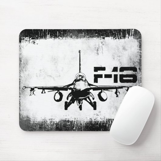 F-16 Strijd tegen valk Mousepad Muismat (Met muis)