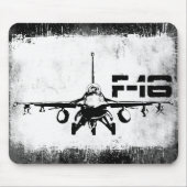 F-16 Strijd tegen valk Mousepad Muismat (Voorkant)