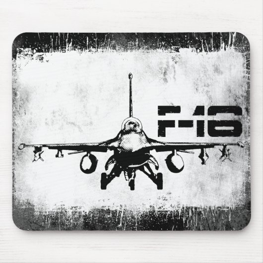F-16 Strijd tegen valk Mousepad Muismat (Voorkant)