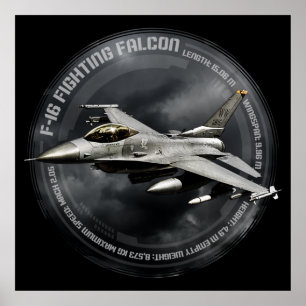F-16 Strijd tegen valk Poster