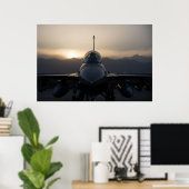 F-16 Strijd tegen valk Poster (Thuiskantoor)