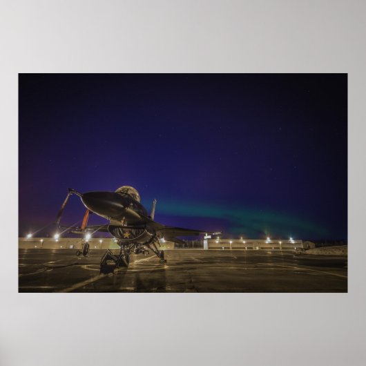 F-16 Strijd tegen valk Poster (Voorkant)