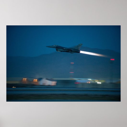 F-16 Strijd tegen valk Poster (Voorkant)