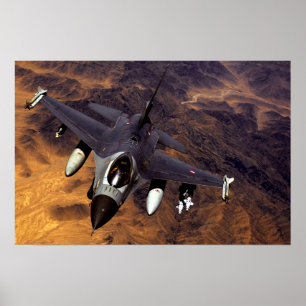 F-16 Strijd tegen valk Poster