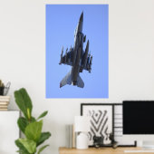 F-16 Strijd tegen valk Poster (Thuiskantoor)