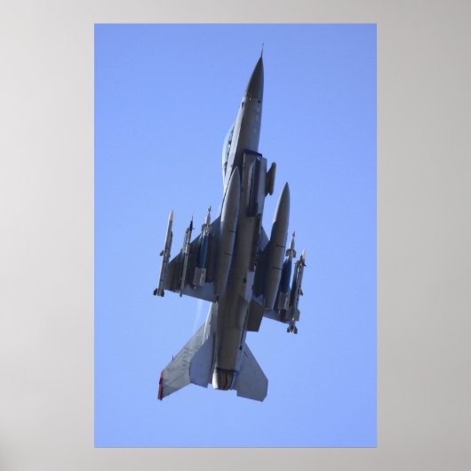 F-16 Strijd tegen valk Poster (Voorkant)