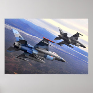 F-16 Strijd tegen valk Poster