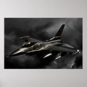 F-16 Strijd tegen valk Poster (Voorkant)