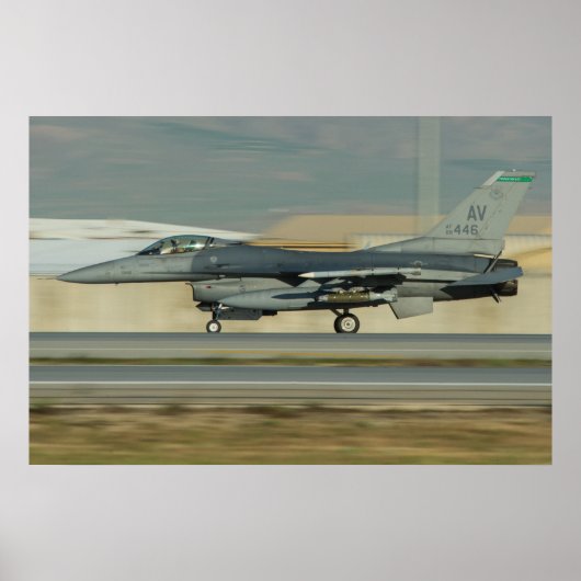 F-16 Strijd tegen valk Poster (Voorkant)