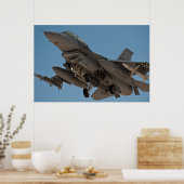 F-16 Strijd tegen valk Poster (Keuken)