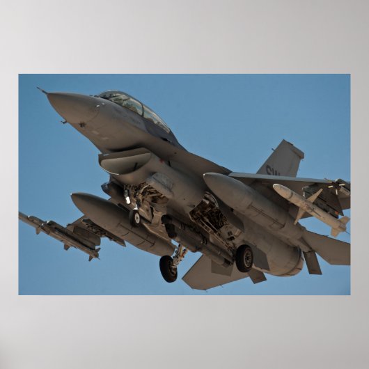 F-16 Strijd tegen valk Poster (Voorkant)
