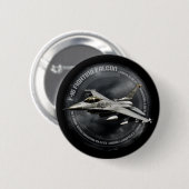 F-16 Strijd tegen valk Ronde Button 5,7 Cm (Voorkant /achterkant)