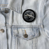 F-16 Strijd tegen valk Ronde Button 5,7 Cm (In situ)