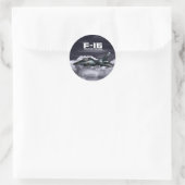 F-16 Strijd tegen valk Ronde Sticker (Tas)