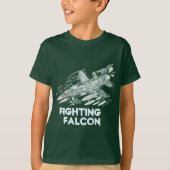 F-16 Strijd tegen valk T-shirt (Voorkant)