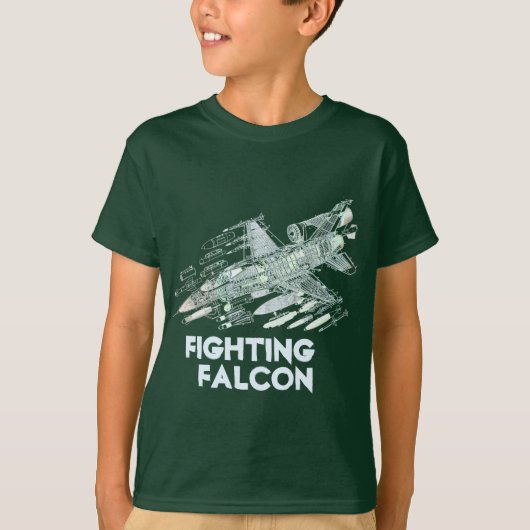 F-16 Strijd tegen valk T-shirt (Voorkant)