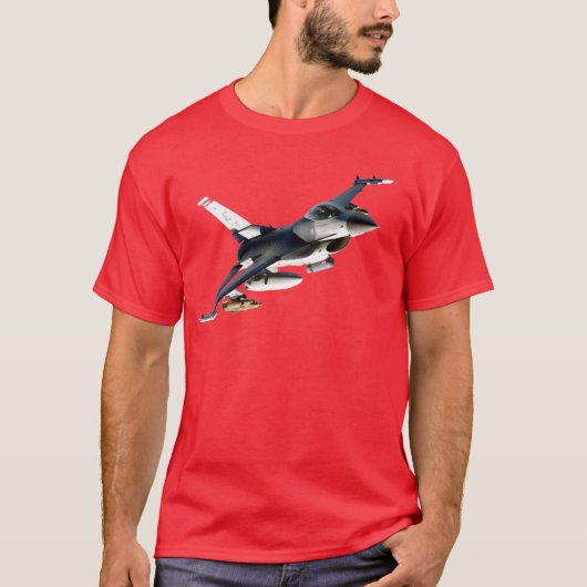 F-16 Strijd tegen valk T-shirt (Voorkant)
