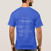 F-16 Strijd tegen valk T-shirt (Achterkant)