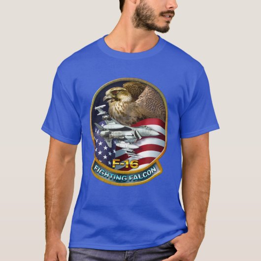 F-16 Strijd tegen valk T-shirt (Voorkant)