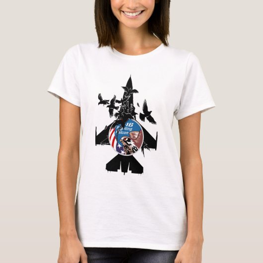 F-16 Strijd tegen valk T-shirt (Voorkant)
