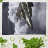 F-16 Strijd tegen valk Theedoek (Gevouwen)