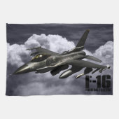 F-16 Strijd tegen valk Theedoek (Horizontaal)