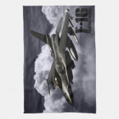 F-16 Strijd tegen valk Theedoek (Verticaal)