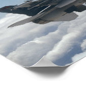F-16 Strijd tegen valkbetonVliegtuig Poster (Hoek)