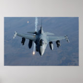 F-16 Strijd tegen valkbetonVliegtuig Poster (Voorkant)