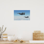 F-16 Strijd tegen valkbetonVliegtuig Poster (Keuken)