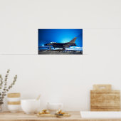 F-16 Strijd tegen valkbetonVliegtuig Poster (Keuken)